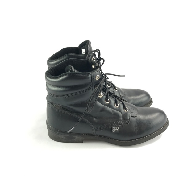 Justin Boots Lace Up Kiltie Roper Boots